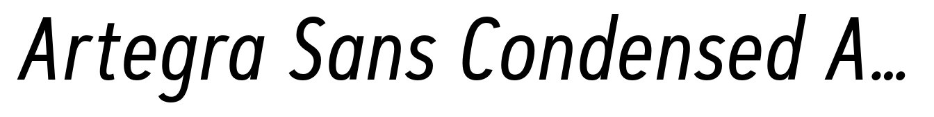 Artegra Sans Condensed Alt Regular Italic